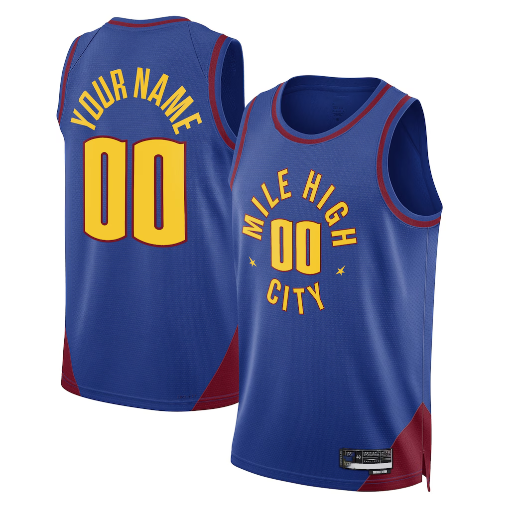 Trusc Custom D.Nuggets Blue 2022-23 Swingman Jerseys - Statement Edition