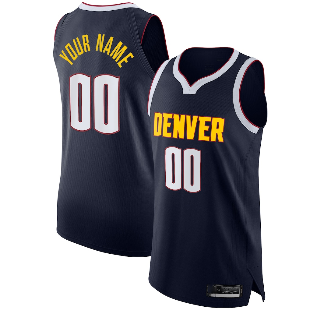 Trusc Custom D.Nuggets Navy 2020-21 Authentic Jerseys - Icon Edition