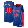 Trusc Custom D.Pistons Blue Swingman Jerseys - Icon Edition