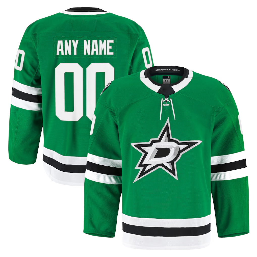 Trusc Custom D.Stars Kelly Green Home Authentic Pro Jerseys