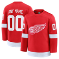Trusc Custom D.Red wings Red Home Premium Jerseys