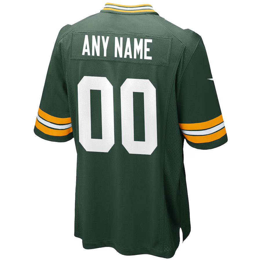 Trusc Custom GB.Packers Green Home Game Stitched Jerseys