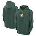 Trusc Custom GB.Packers Green Sideline Pullover Hoodie Stitched Jerseys