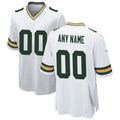 Trusc Custom GB.Packers White Home Game Stitched Jerseys