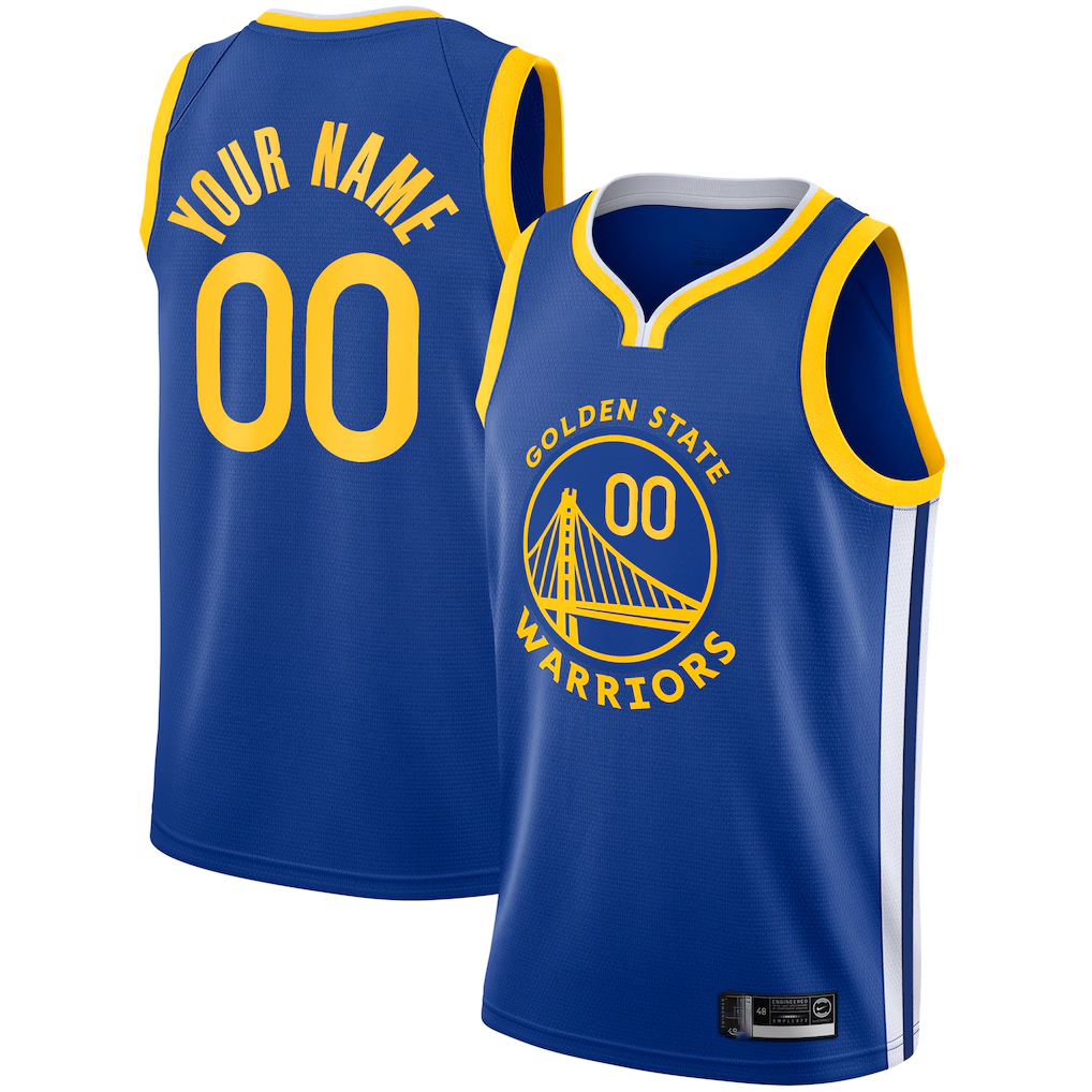 Trusc Custom G.State Warriors Royal 2019-20 Swingman Jerseys - Icon