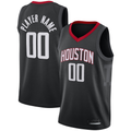 Trusc Custom H.Rockets Black Swingman Stitched Jerseys - Statement Edition