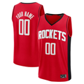 Trusc Custom H.Rockets Red Fast Break Stitched Jerseys-Icon Edition