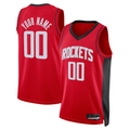 Trusc Custom H.Rockets Red Swingman Stitched Jerseys-Icon Edition