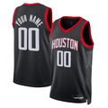 Trusc Custom H.Rockets Black Swingman Stitched Jerseys-Association Edition