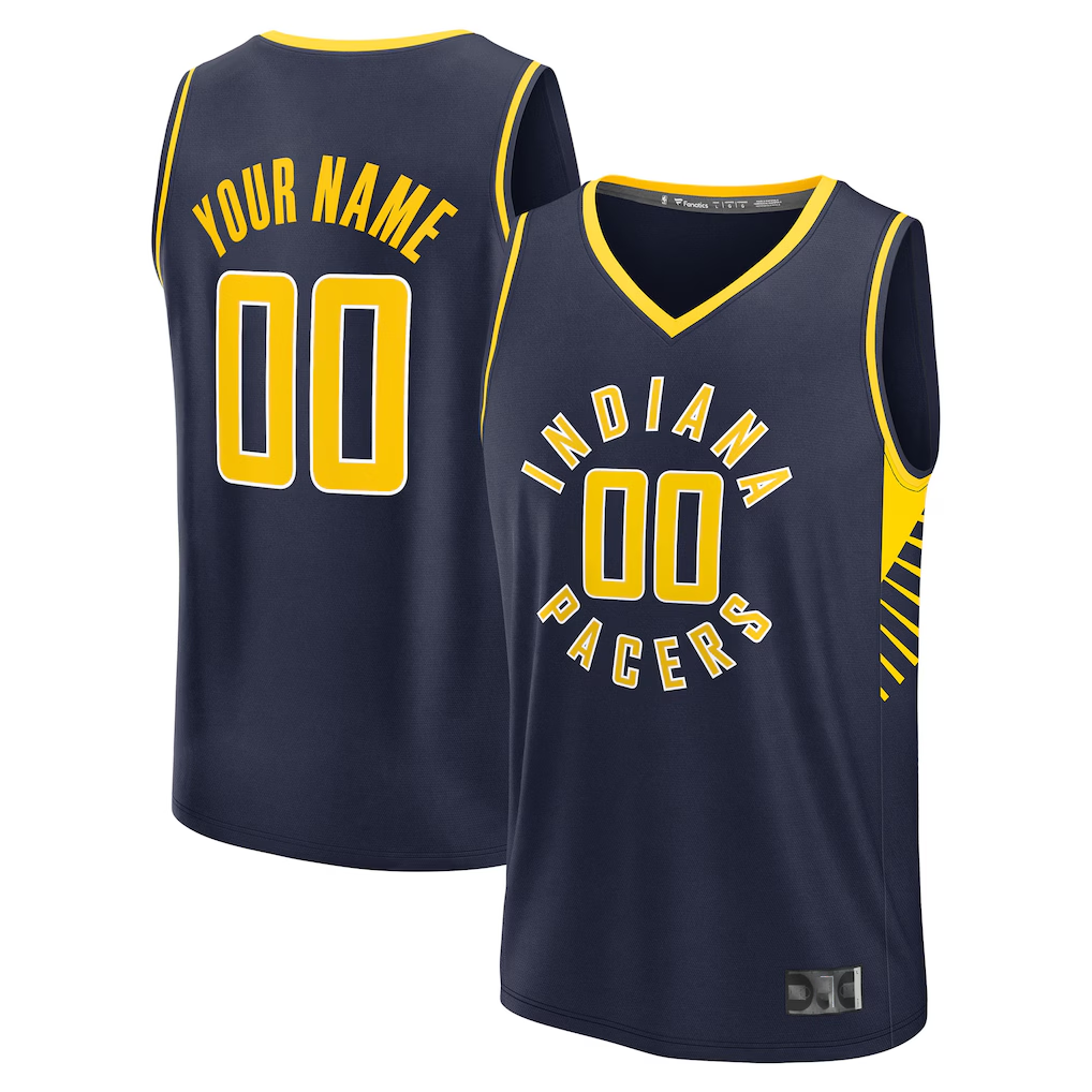 Trusc Custom I.Pacers  Navy Fast Break Jerseys - Icon Edition