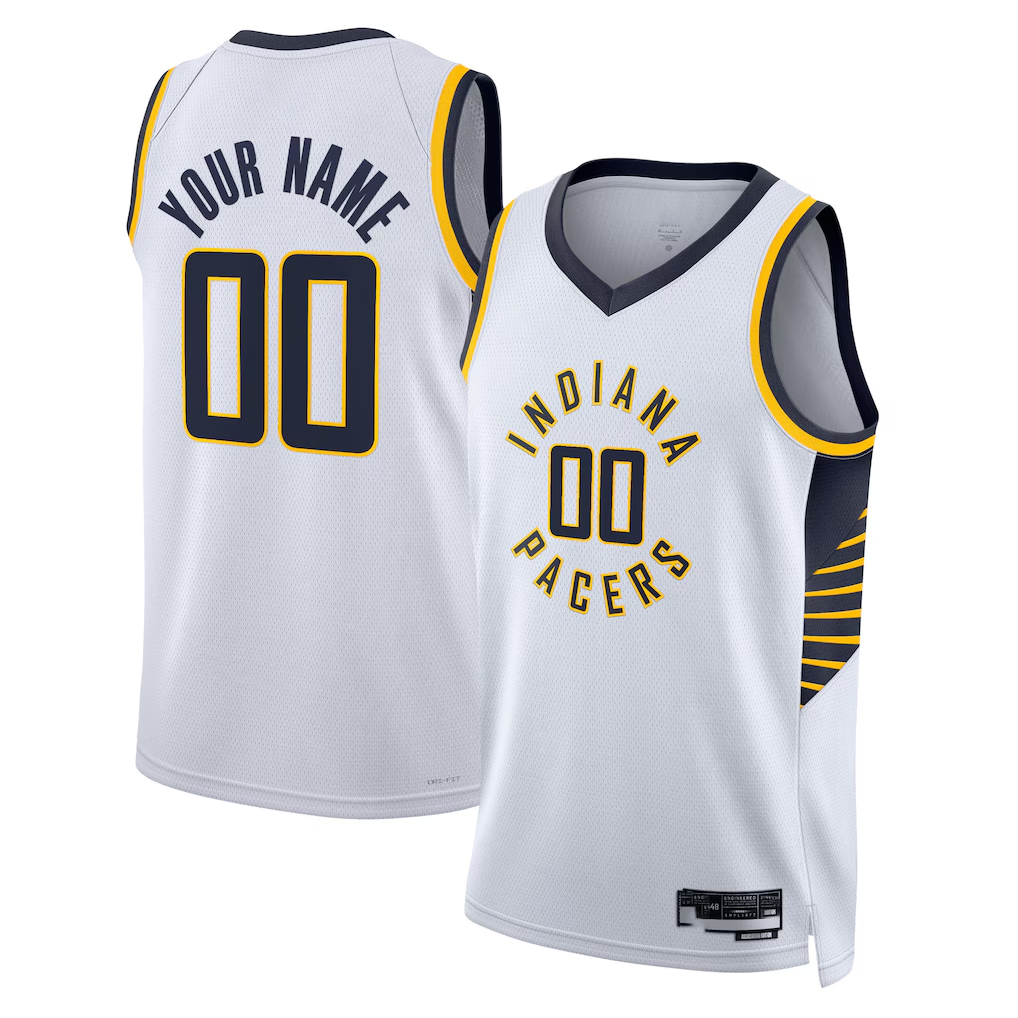 Trusc Custom I.Pacers White Swingman Jerseys - Association Edition