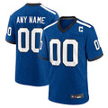 Trusc Custom IN.Colts Blue Indiana Nights Replica Game Stitched Jersey