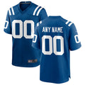 Trusc Custom IN.Colts Royal Replica Home Game Stitched Jerseys