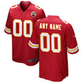 Trusc Custom KC.Chiefs Red Replica Game Stitched Jerseys