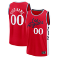 Trusc Custom LA.Clippers Red Fast Break Stitched Jerseys- Statement Edition