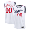 Trusc Custom LA.Clippers White Fast Break Stitched Jerseys - Association Edition