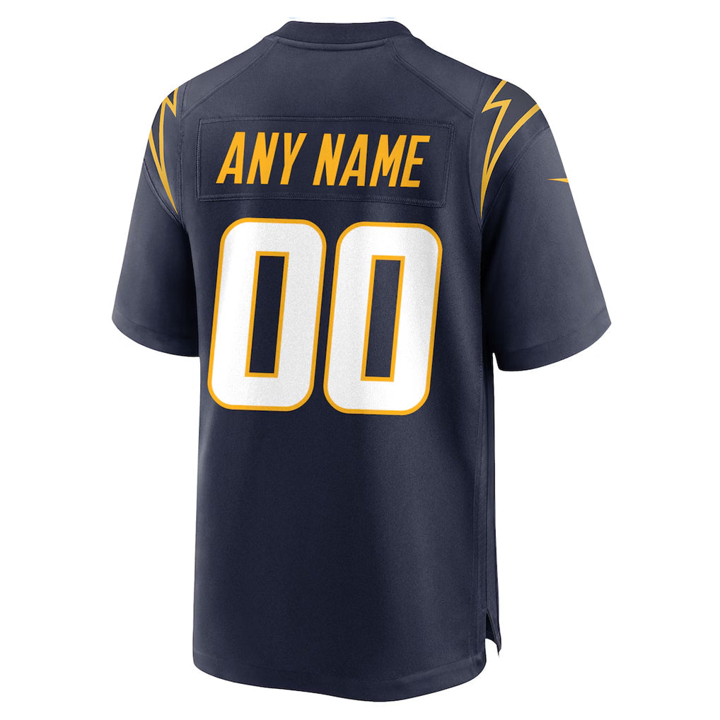 Trusc Custom LA.Chargers Navy Home Game Stitched Jerseys