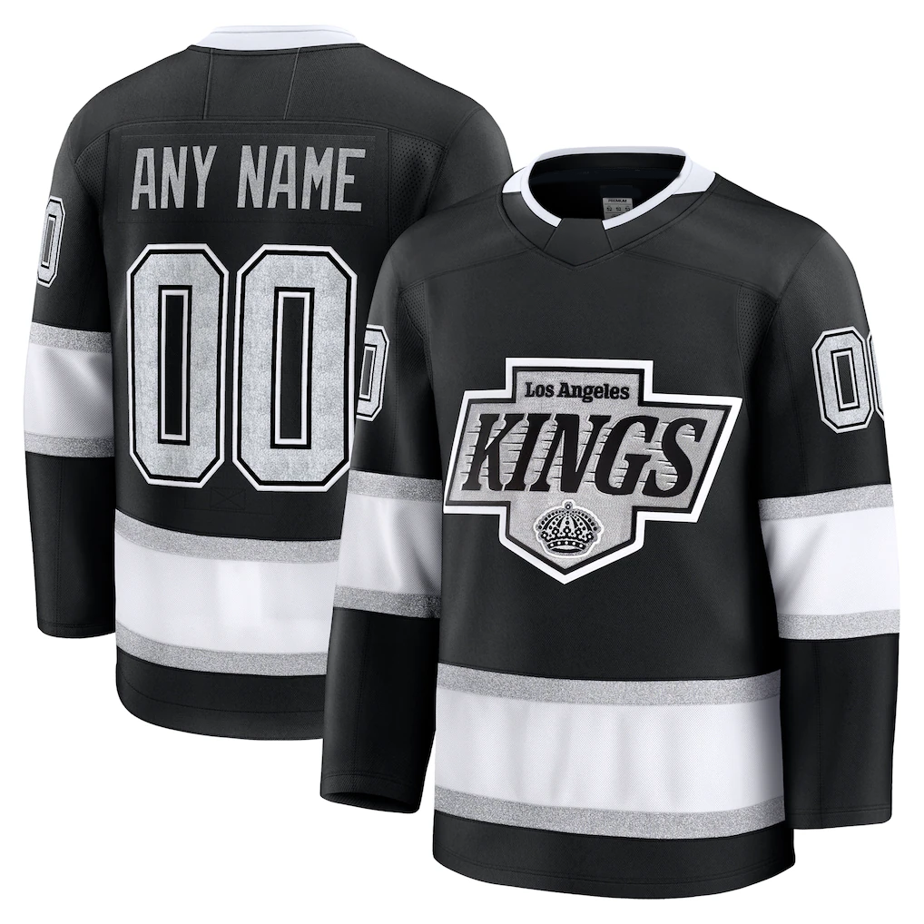 Trusc Custom LA.Kings Black Home Premium Jerseys