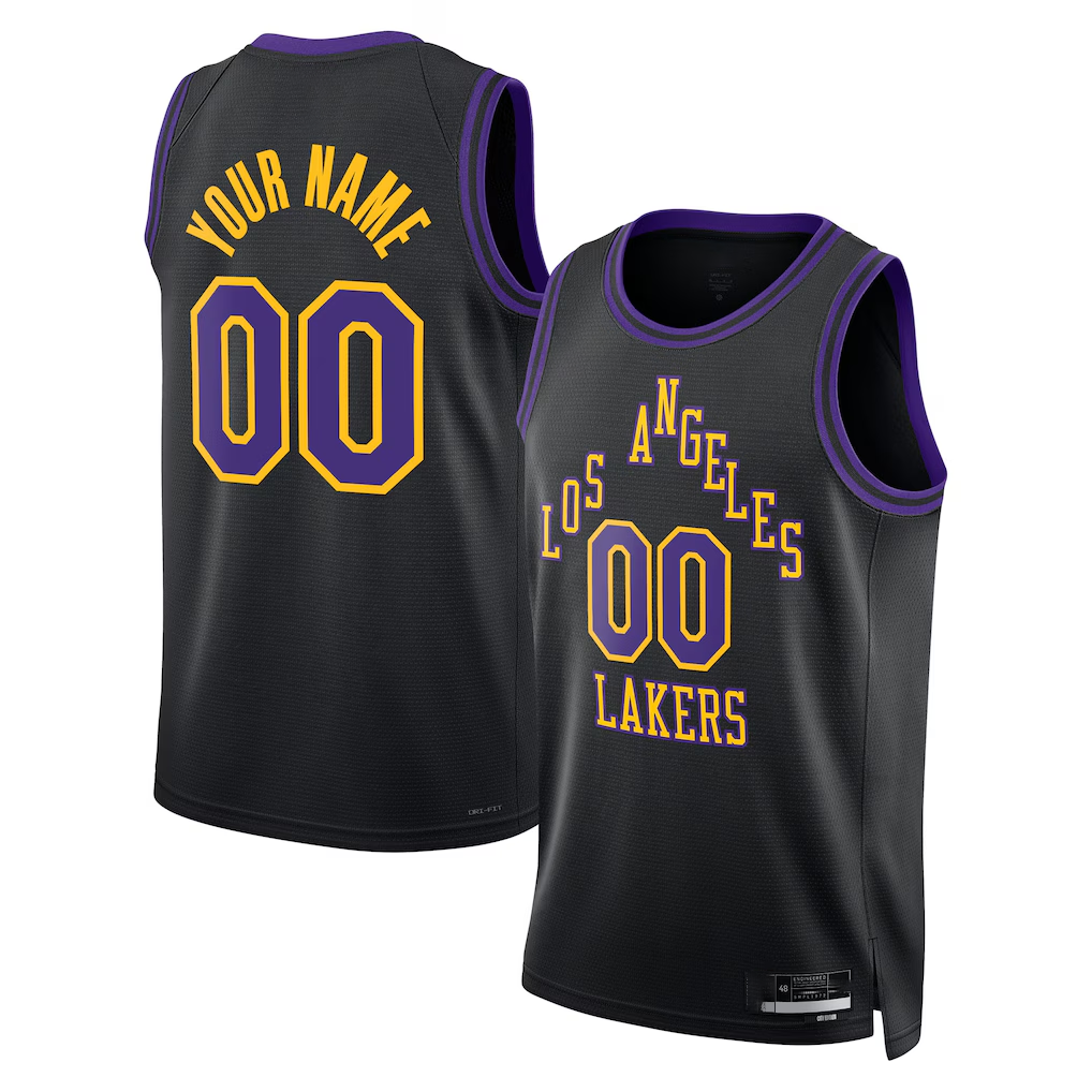 Trusc Custom LA.Lakers 2025-2026 City Edition Swingman Stitched Jerseys