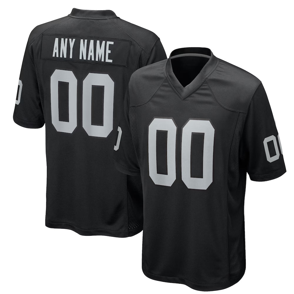 Trusc Custom LV.Raiders Black Home Game Stitched Jerseys