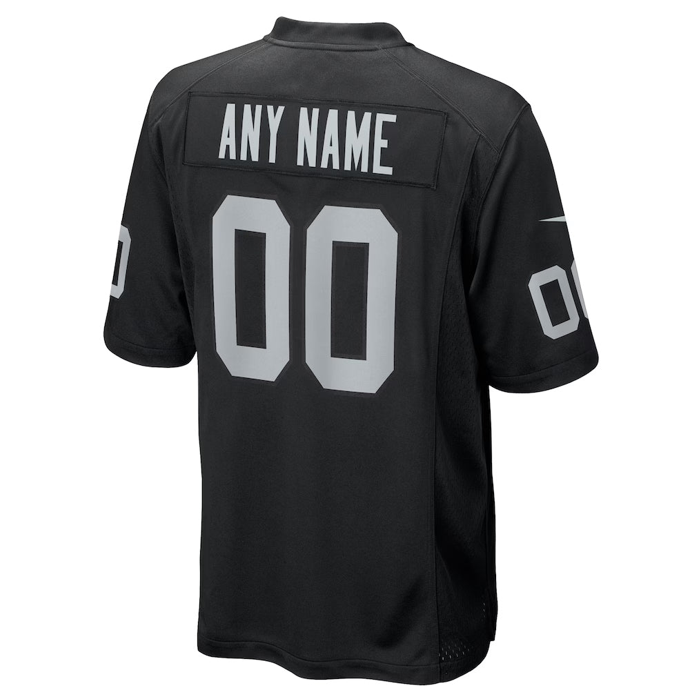 Trusc Custom LV.Raiders Black Home Game Stitched Jersey