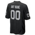 Trusc Custom LV.Raiders Black Home Game Stitched Jersey