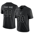 Trusc Custom LV.Raiders Black RFLCTV Limited Stitched Jerseys