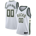Trusc Custom M.Bucks White 2020-21 Swingman Custom Jerseys - Association Edition