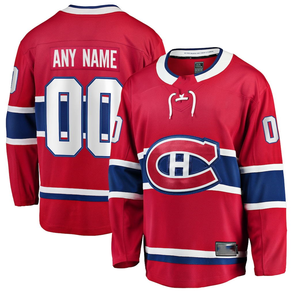Trusc Custom M.Canadiens Red Home Breakaway Jerseys