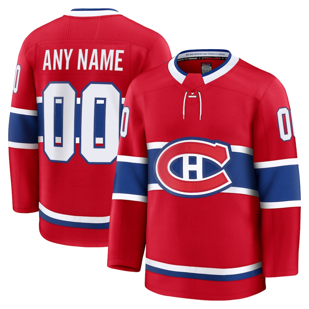 Trusc Custom M.Canadiens Red Home Premium Jerseys