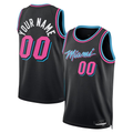 Trusc Custom M.Heat Black 202526 City Edition Swingman Jerseys