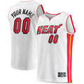 Trusc Custom M.Heat White Fast Break Replica Jerseys - Association Edition