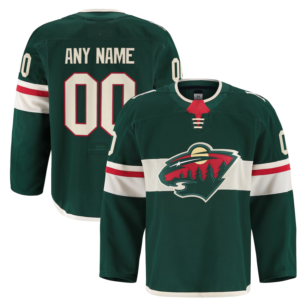 Trusc Custom M.Wild Green Home Authentic Pro Jerseys