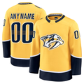 Trusc Custom N.Predators Gold Home Premium Jerseys
