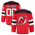 Trusc Custom N.Jersey Devils Red Home Authentic Pro Jerseys