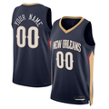 Trusc Custom NO.Pelicans Navy 2022-2023 Swingman Stitched Jerseys- Icon Edition