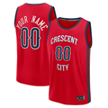 Trusc Custom NO.Pelicans Red Fast Break Stitched Jerseys- Statement Edition