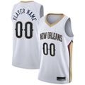 Trusc Custom NO.Pelicans White 2020-2021 Swingman Stitched Jerseys- Association Edition