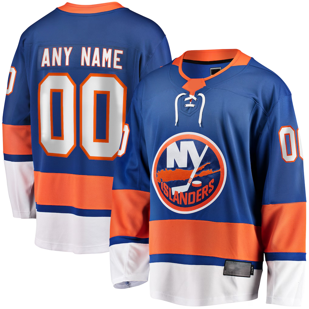Trusc Custom NY.Islanders Blue Breakaway Jerseys