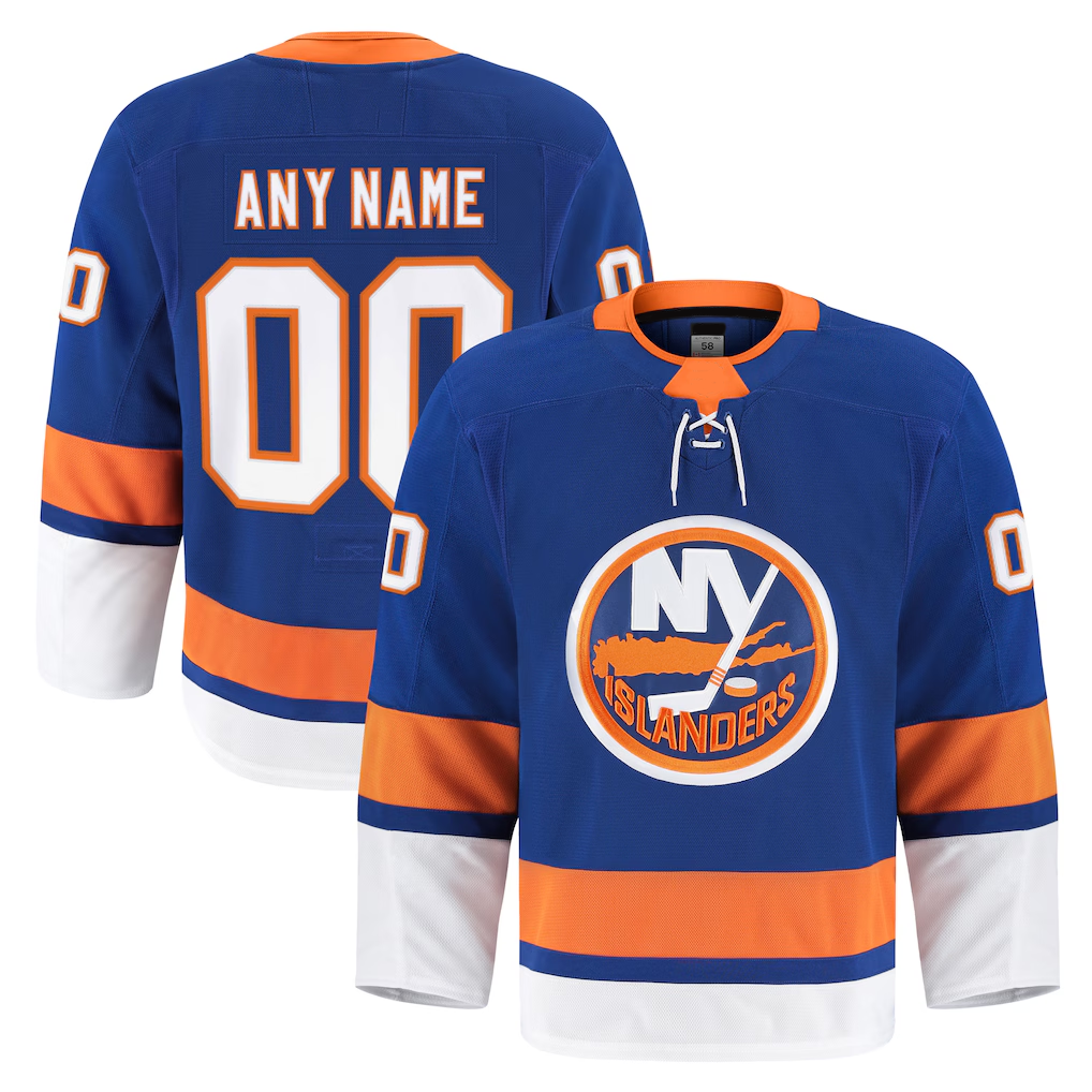 Trusc Custom NY.Islanders Royal Home Authentic Pro Jerseys