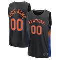 Trusc Custom NY.Knicks  Black Fast Break Jerseys - Icon Edition