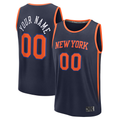 Trusc Custom NY.Knicks  Navy Fast Break Jerseys - Statement Edition