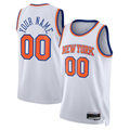 Trusc Custom NY.Knicks White Swingman Jerseys - Association Edition
