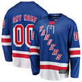 Trusc Custom NY.Rangers Blue Home Breakaway Jerseys