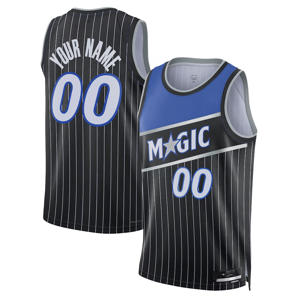 Trusc Custom O.Magic Black Swingman Jerseys - Statement Edition