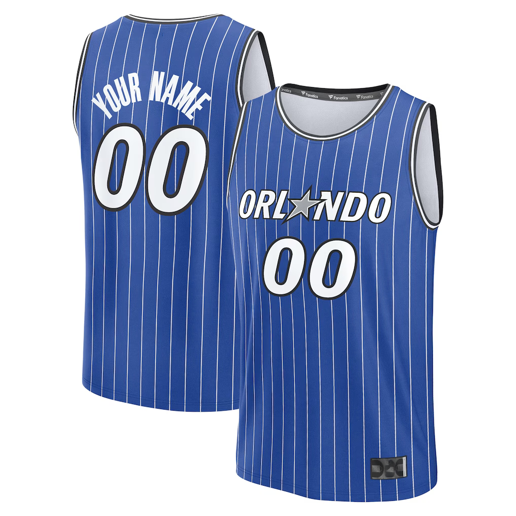 Trusc Custom O.Magic Blue Fast Break Replica Jerseys - Icon Edition