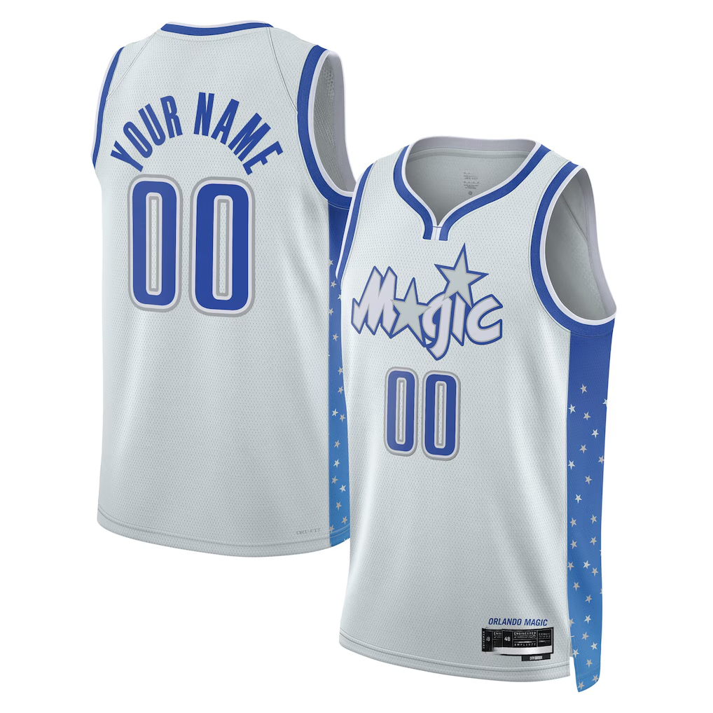 Trusc Custom O.Magic Silver 2025-26 City Edition Swingman Jerseys