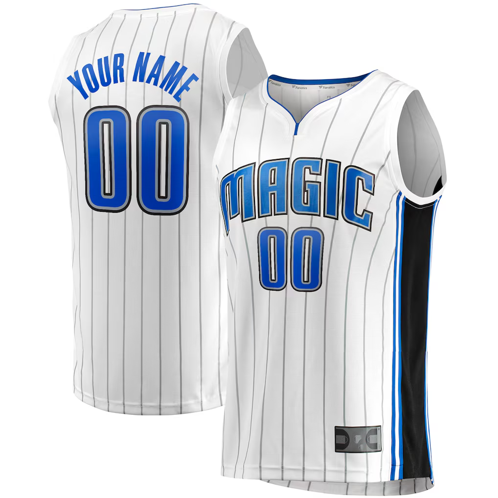 Trusc Custom O.Magic White Fast Break Replica Jerseys - Association Edition