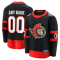 Trusc Custom O.Senators Black Home Breakaway Jerseys