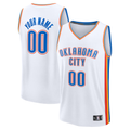 Trusc Custom OC.Thunder White Fast Break Stitched Jerseys- Association Edition